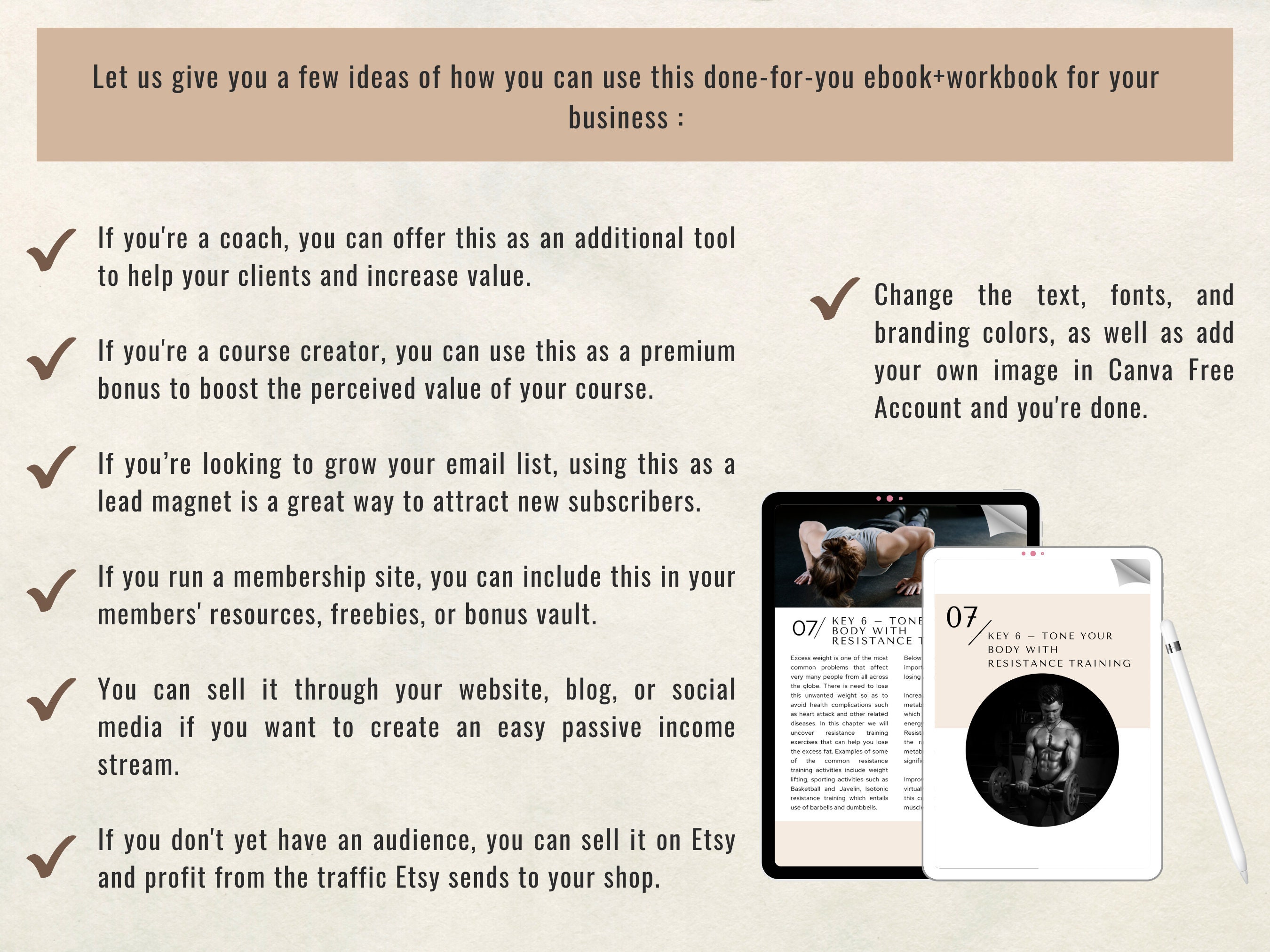 Done for You Coaching Program Body Transformation, Health and Wellness Business With PLR