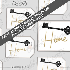 New Home Key Cookie Cutter STL File: (Digital Download)