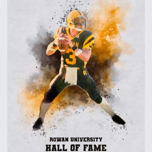 Hall Of Fame custom sports portrait poster