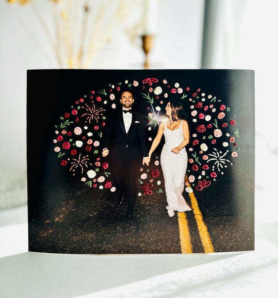 Hand-embroidered Photo Portrait  Custom Cotton Anniversary Gift - Etsy