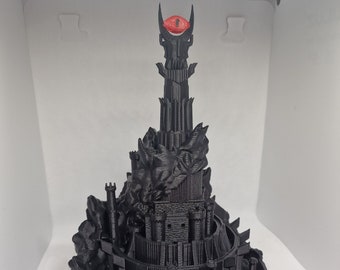 Estatua de la torre Barad Dur Ojo de Sauron o con lámpara del Señor de los Anillos