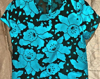 Vintage top blouse handmade Summer size UK 12