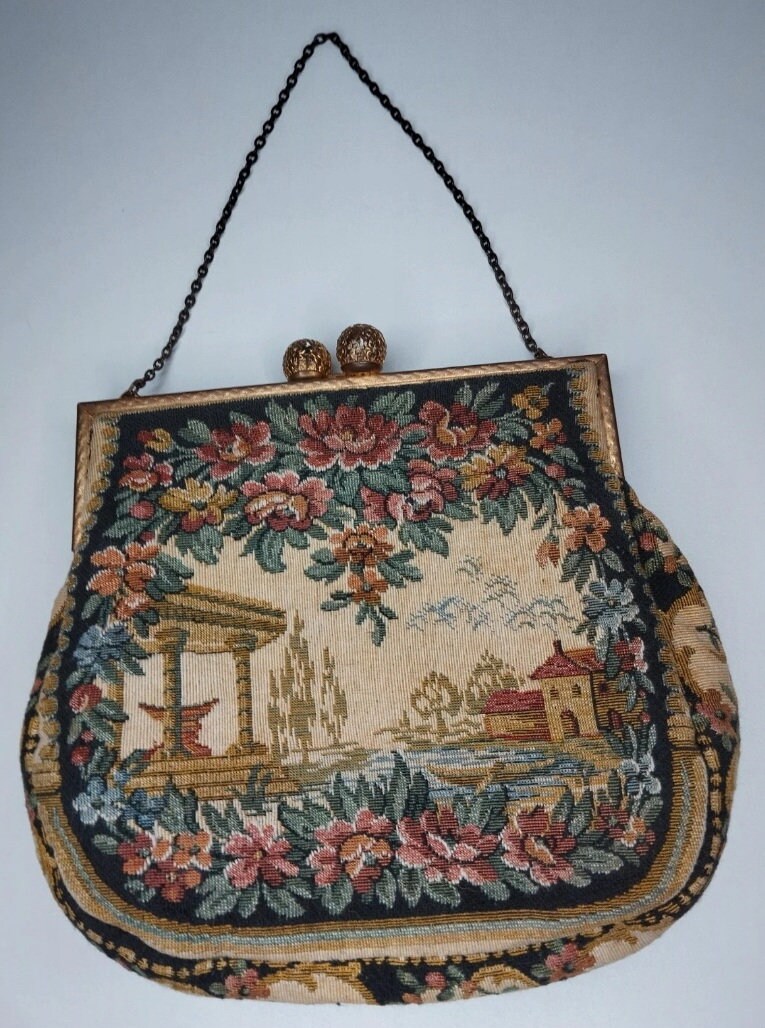 Needlepoint House Purse - Etsy display picture 3