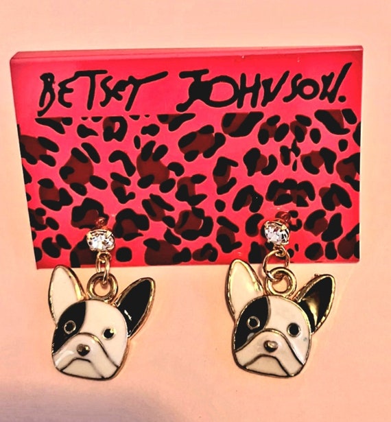 Betsey johnson dog earrings sale