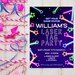 Laser Quest Birthday Party Invitation Template Templett File Design ...