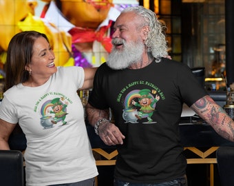 Funny St. Patrick's Day T-Shirt - Heavy Cotton Tee - "Irish You a Happy St. Patrick's Day!" - Men's or Women's