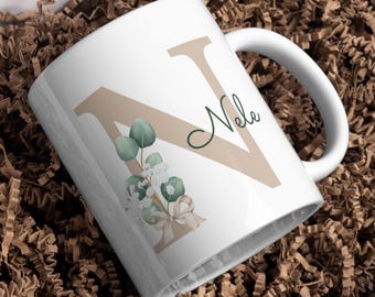 Personalisiert Tasse 'Diva' – Periodensystem-Design, Lila, 200 Ml, Spülmaschinenfest