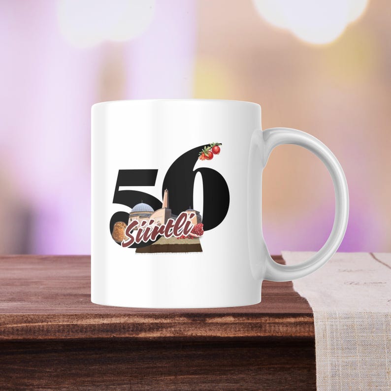Memleket Mug 56 Siirt Style 2 Minimal personalized Turkish Mug With