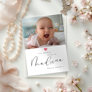 Will You Be My Madrina Card, for girl, Spanish Godmother Proposal Invitation, Be My Madrina, Card For Padrinos, Godparent, Digital Evite