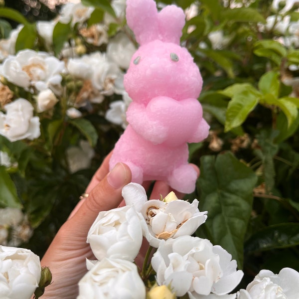 Bougie lapin rose