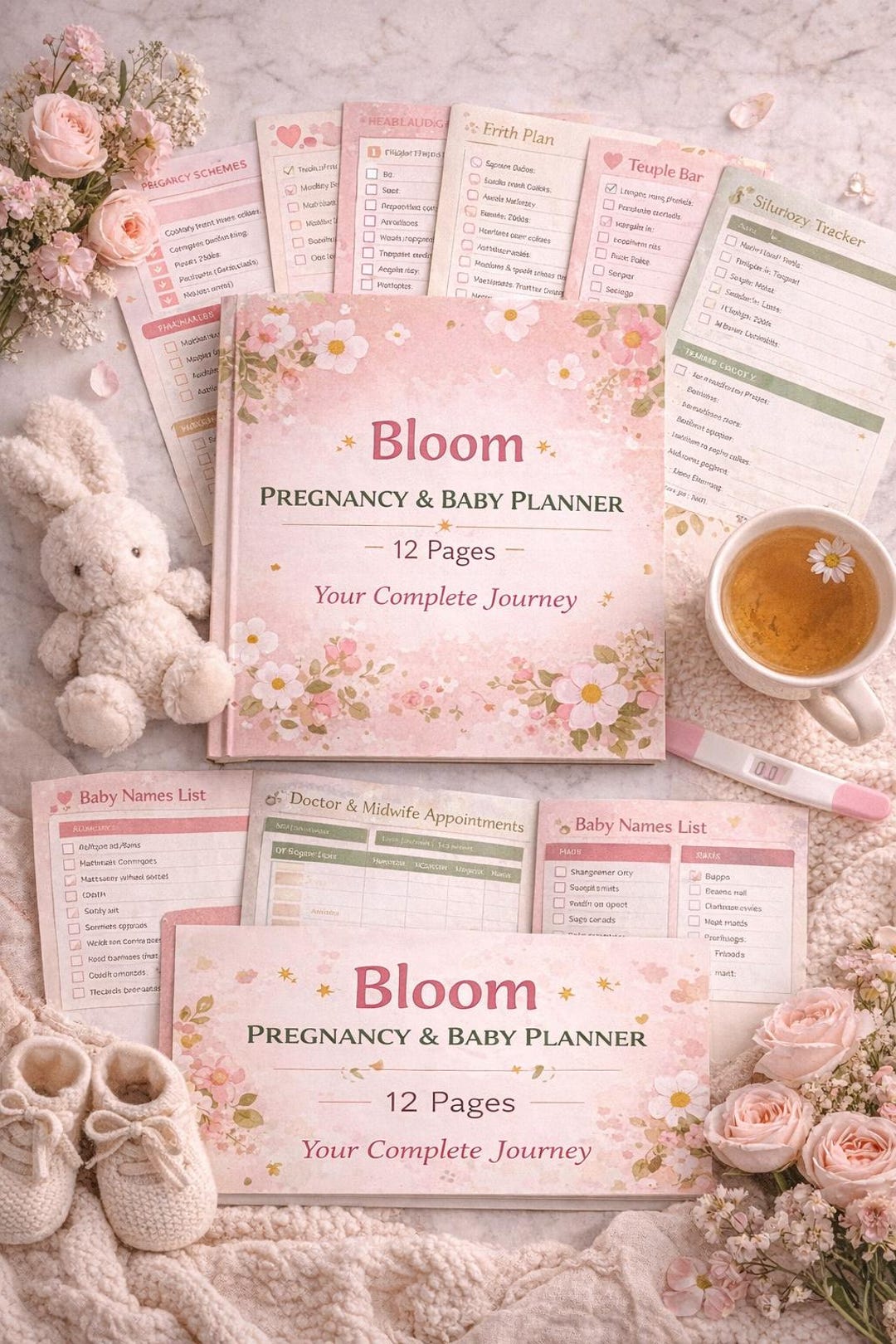 Pregnancy Planner Printable | Baby Planner | Hospital Bag Checklist ...
