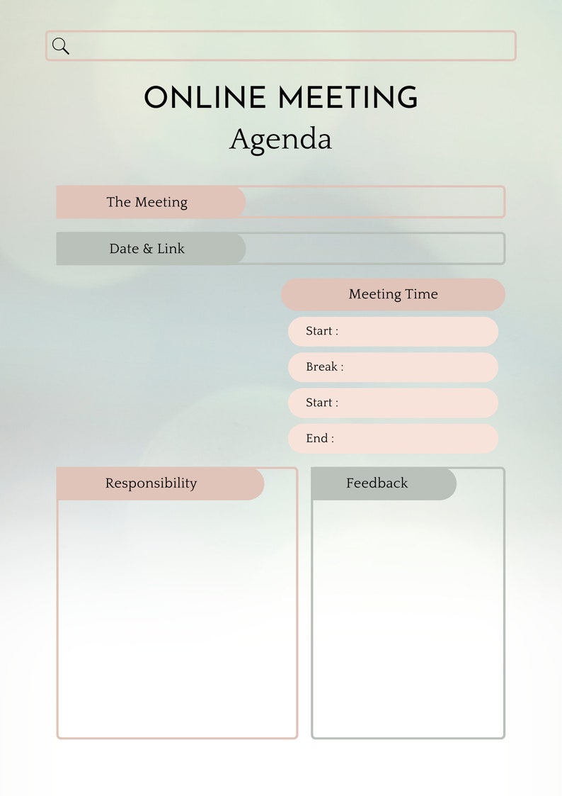 Printable Meeting Planner |notes,notepad,planner,meeting,plan,agenda ...