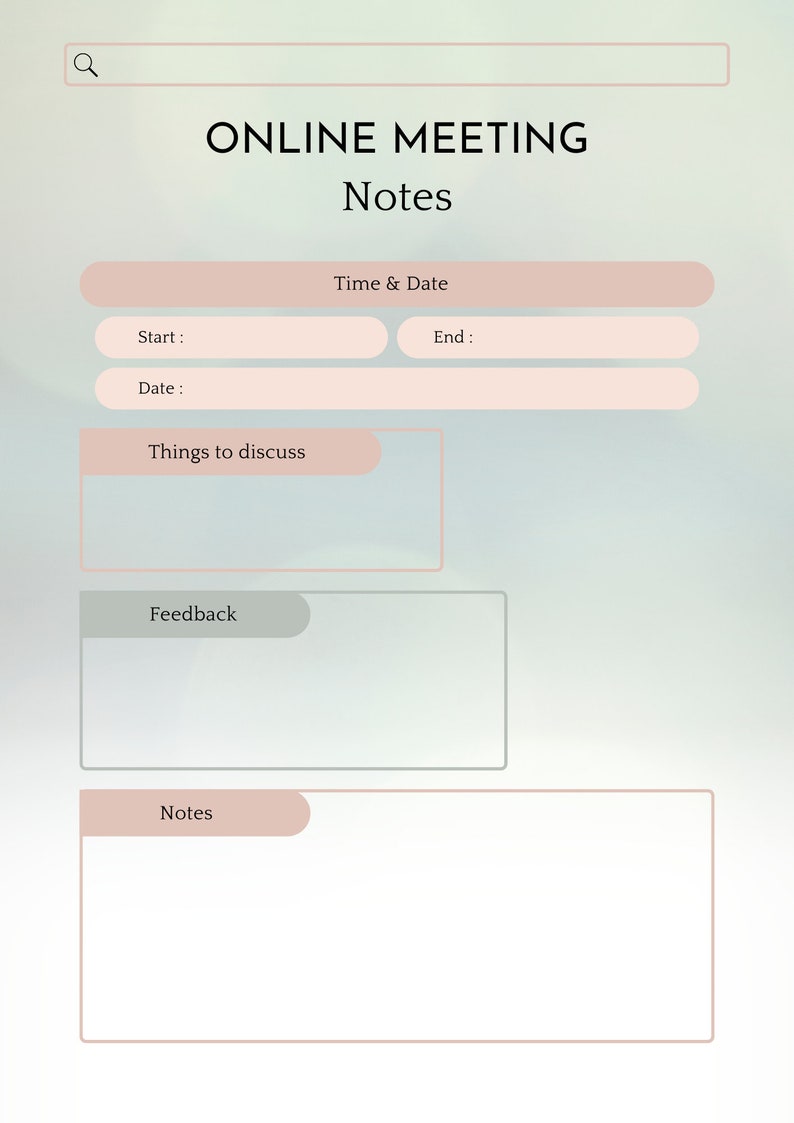 Printable Meeting Planner |notes,notepad,planner,meeting,plan,agenda ...