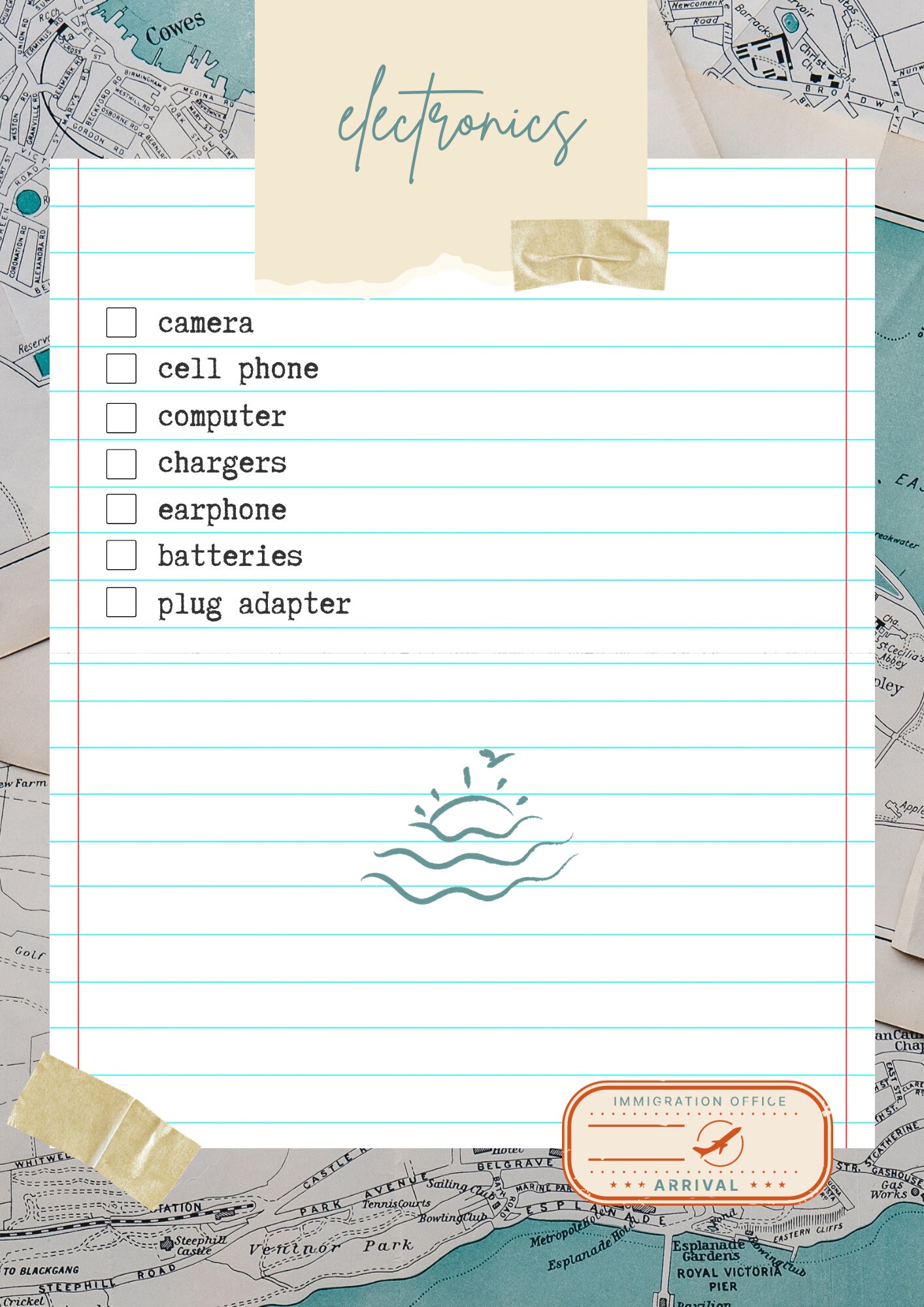 Printable Travel Checklist, Travel Packing List, Travel Planner, Travel ...