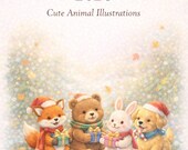 Printable Calendar 2026 for Kids & Family | Cute Animal Wall Calendar | Monthly Illustrated Calendar | Digital Download PDF