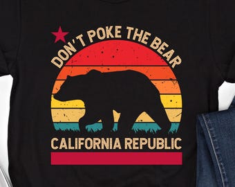 Camiseta "No toques al oso": camiseta gráfica de California Republic