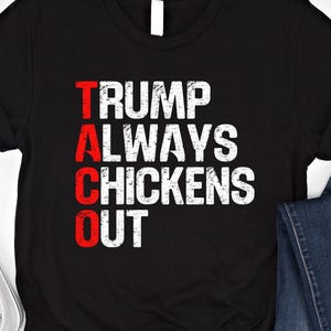 TACO Trump Anti-Tariff Shirt: Political Humor Tee