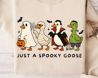 Sudadera de ganso espeluznante: divertido diseño de ganso fantasma de Halloween