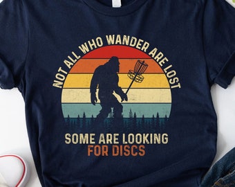 Funny Disc Golf Shirt Vintage Disc Golf Bigfoot T Shirt Disc Golfer Sweatshirt Golfer Dad Hoodie Frisbee Tee for Husband Sarcastic Gift Golf