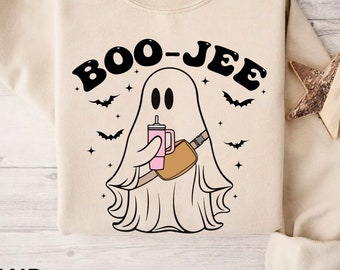 Boo Jee Ghost Sweatshirt - Spooky Season Halloween Shirt