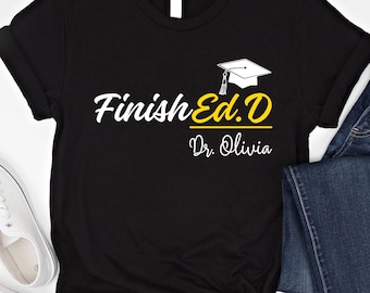 Finished With An Ed.D 2019 T-Shirt Grad School Gifts Finished With An Ed.D 2019 T-Shirt Grad School Gifts