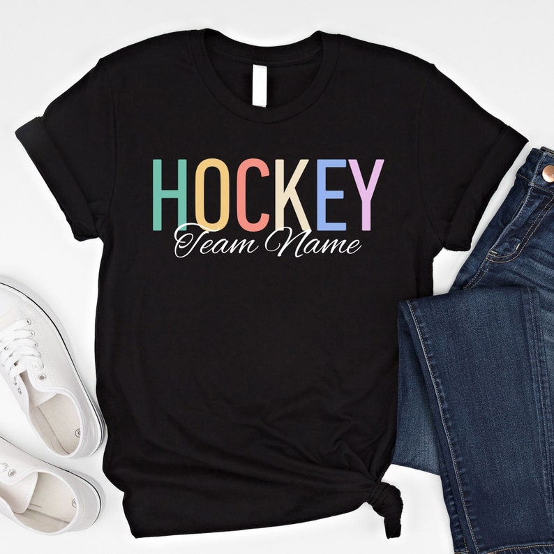 Personalized Hockey Team Shirt Custom Hockey Family Shirts Etsy Canada