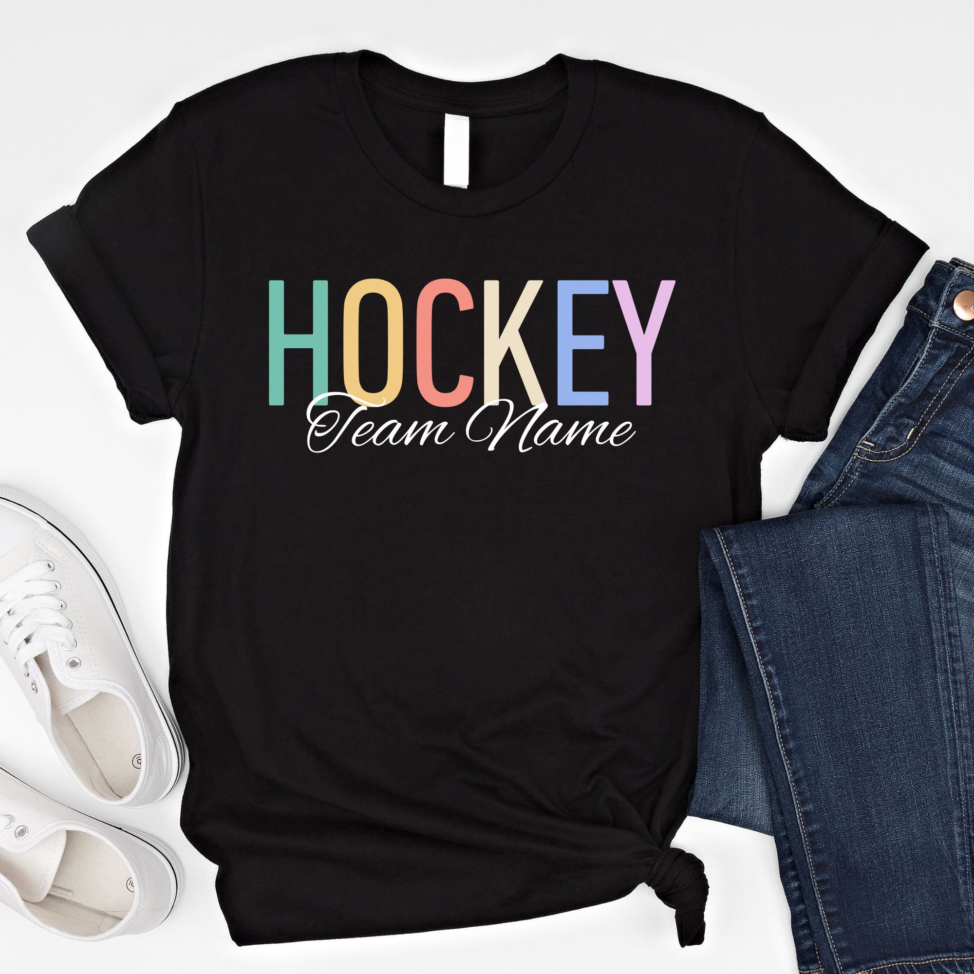 Personalized Hockey Team Shirt Custom Hockey Family Shirts Etsy Canada