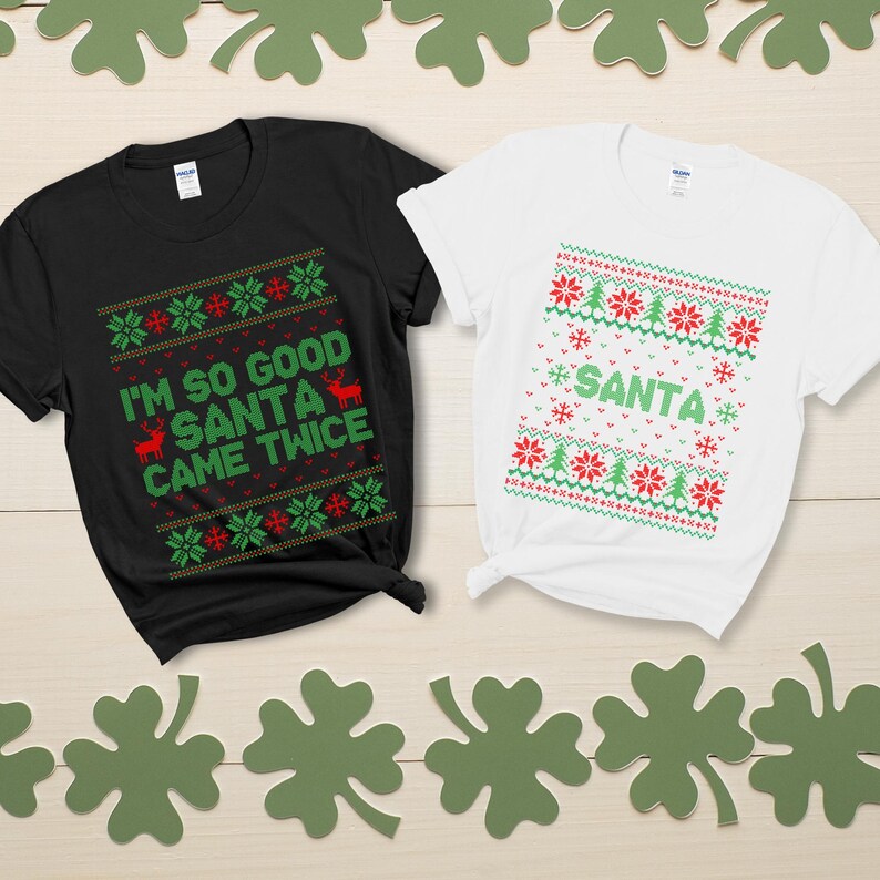 Funny Christmas Couple Sweatshirt Ugly Christmas Sweater for Couples