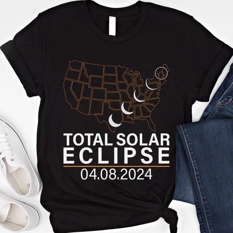 Total Solar Eclipse Shirt America Tour Solar Eclipse Tshirt April 8th ...