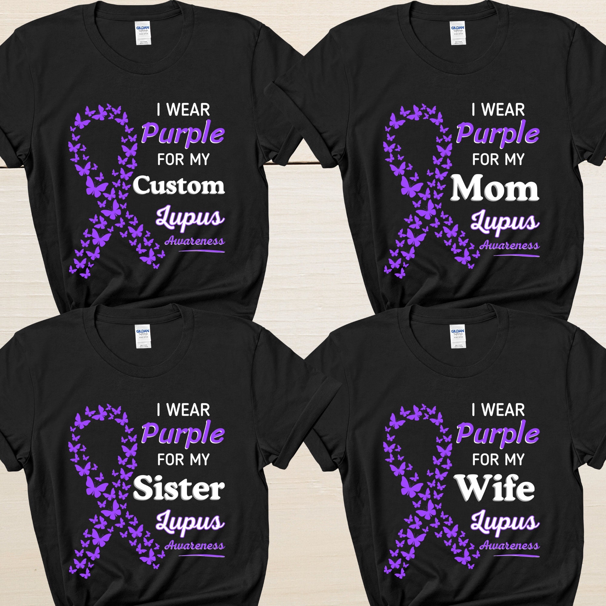I Wear Purple For My Sister Support Lupus Awareness T Shirts I Wear Purple For My Sister Support Lupus Awareness T Shirts