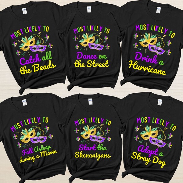mardi gras matching shirts