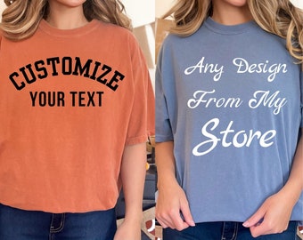 Custom Comfort Colors Shirt: Personalized Garment-Dyed Tee