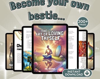 Self Care Workbook, Personal Development Self Help Healing Journal, Art of Loving Thyself Ebook