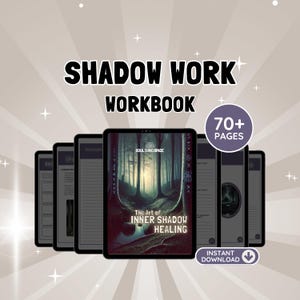Shadow Work Workbook | Prompted Reflection & Personal Growth Journal | Fillable PDF