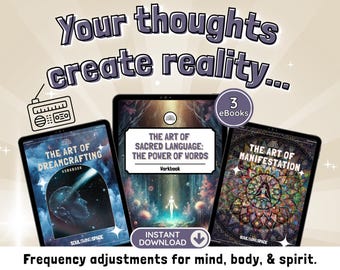 Dream Journal, Affirmation Mindfulness Workbook Bundle, Manifestation Mindset Printable Ebooks
