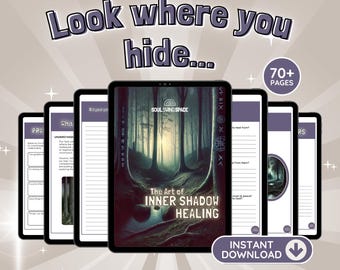 Shadow Work Journal, Inner Child Healing, Self Help Workbook, Printable Ebook