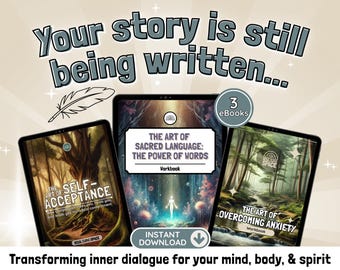 Anxiety Workbook Bundle, Emotional Regulation & Self Healing Journal, Printable eBooks