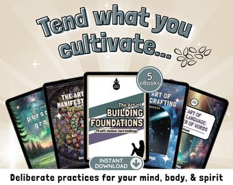 Foundations Mindset Bundle: 75-Day Conscious Growth System with Planner, Community & Workbooks