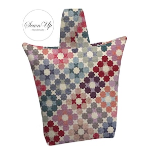 Unfilled Fabric Doorstop 4 Sizes Radient Tapestry Handmade Door Stop Floral Flowers Leaves Leaf Gift Geometric