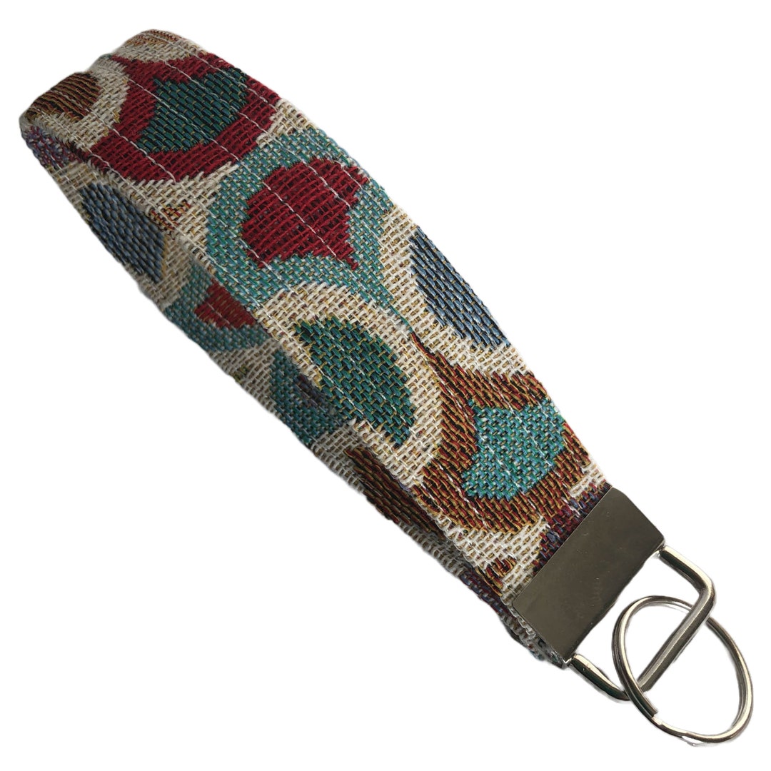 Quilted Key Fob Wristlet 2 Sizes Little Carnival Handmade Keyfob