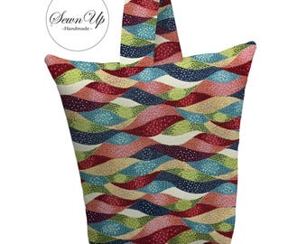 Unfilled Fabric Doorstop 3 Sizes Energy Tapestry Handmade Door Stop Waves Wavy Gift