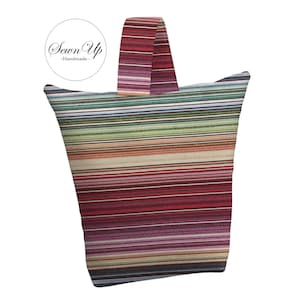 Unfilled Fabric Doorstop 4 Sizes Lines Tapestry Handmade Door Stop Stripes Gift