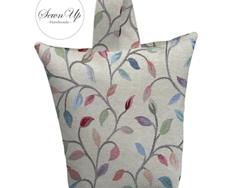 Unfilled Fabric Doorstop 3 Sizes Beaufort Tapestry Handmade Door Stop Leaves Leaf Floral Gift