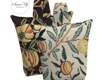 Unfilled Fabric Doorstop 3 Sizes William Morris Pomegranate Tapestry Handmade Door Stop Leaves Fruit Food Kitchen Gift Victorian