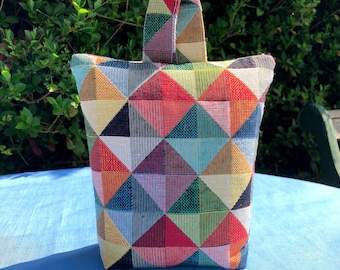 Unfilled Fabric Doorstop 4 Sizes Big Holland Tapestry Handmade Door Stop Triangles