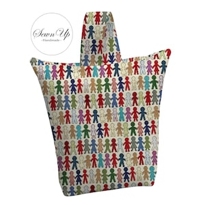 Unfilled Fabric Doorstop 4 Sizes Human Link Tapestry Handmade Door Stop Society People Gift