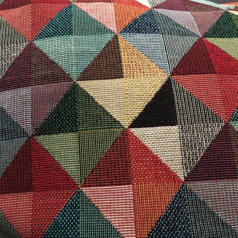 Cushion Cover 29 Sizes Big Holland Tapestry Cotton Handmade Triangles Scatter Throw Pillow Harlequin image 5