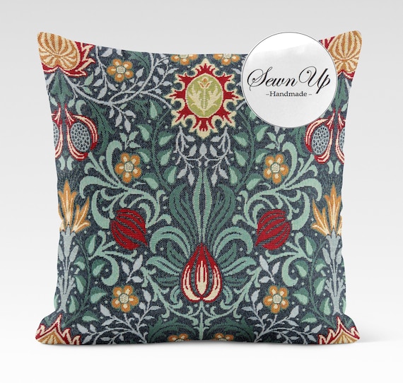 Cushion Cover 29 Sizes William Morris Persian Tapestry Cotton Handmade Floral Turkish Victorian Arts and Crafts Gift