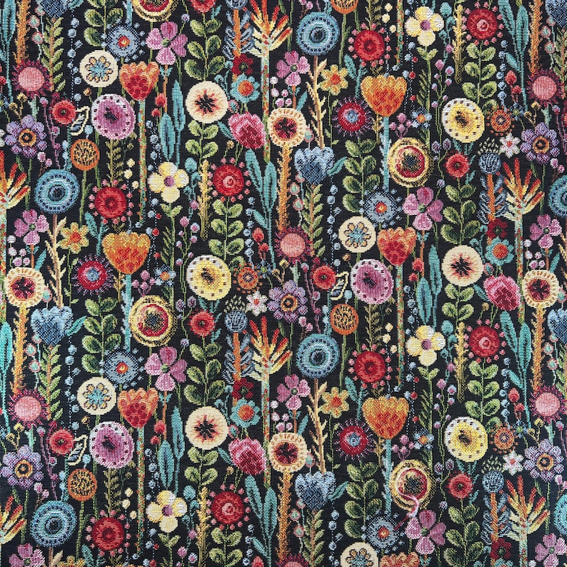 Housse de coussin 14 tailles Kew Gardens Tapestry Coton Fleurs florales faites main image 6