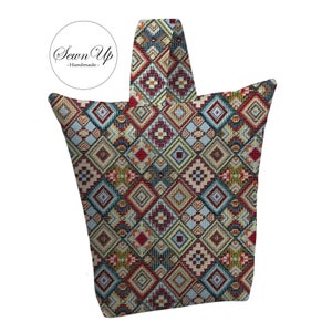 Unfilled Fabric Doorstop 4 Sizes Mayan Tapestry Handmade Door Stop Aztec Diamonds Gift Heritage Culture